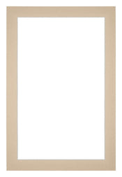 Passe Partout 40x60cm Carton Beige Bord 3cm Droit De Face | Yourdecoration.fr