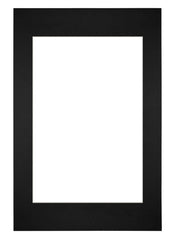 Passe Partout 40x60cm Carton Noir Bord Droit De Face | Yourdecoration.fr