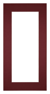 Passe Partout 40x80cm Carton Vin Rouge Bord 6cm Droit De Face | Yourdecoration.fr