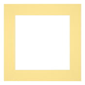 Passe Partout 45x45cm Carton Jaune Bord 6cm Droit De Face | Yourdecoration.fr