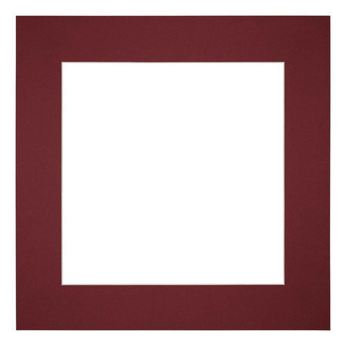 Passe Partout 45x45cm Carton Vin Rouge Bord 6cm Droit De Face | Yourdecoration.fr