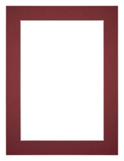 Passe Partout 45x60cm Carton Vin Rouge Bord 4cm Droit De Face | Yourdecoration.fr
