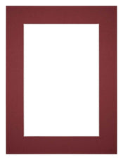 Passe Partout 45x60cm Carton Vin Rouge Bord 5cm Droit De Face | Yourdecoration.fr