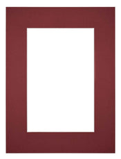Passe Partout 45x60cm Carton Vin Rouge Bord 6cm Droit De Face | Yourdecoration.fr
