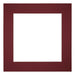 Passe Partout 50x50cm Carton Vin Rouge Bord 6cm Droit De Face | Yourdecoration.fr