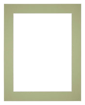 Passe Partout 50x65cm Carton Vert Menthe Bord 5cm Droit De Face | Yourdecoration.fr