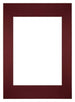 Passe Partout 59 4x84cm A1 A2 Carton Vin Rouge Bord Droit De Face | Yourdecoration.fr