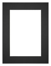 Passe Partout 60x80cm Carton Noir Bord 5cm Droit De Face | Yourdecoration.fr