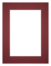 Passe Partout 60x80cm Carton Vin Rouge Bord 5cm Droit De Face | Yourdecoration.fr
