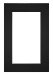 Passe Partout 61x91 5cm Carton Noir Bord 6cm Droit De Face | Yourdecoration.fr
