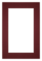 Passe Partout 61x91 5cm Carton Vin Rouge Bord 5cm Droit De Face | Yourdecoration.fr