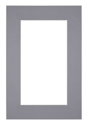 Passe Partout 62x93cm Carton Gris Bord 6cm Droit De Face | Yourdecoration.fr