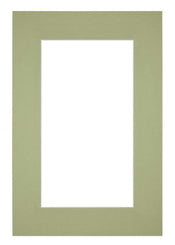 Passe Partout 62x93cm Carton Vert Menthe Bord 6cm Droit De Face | Yourdecoration.fr