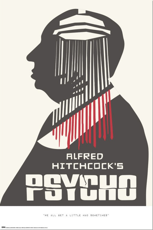 Poster Alfred Hitchcock Psycho 61x91 5cm GPE6044 | Yourdecoration.fr