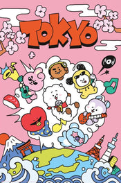 Poster Bt21 World Voyage 61x91 5cm GPE6037 | Yourdecoration.fr