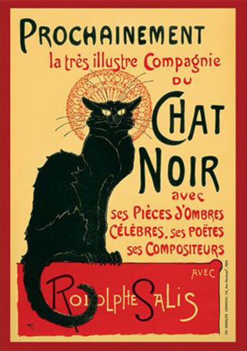 Poster Chat Noir Steinlein 61x91 5cm PP0508 | Yourdecoration.fr