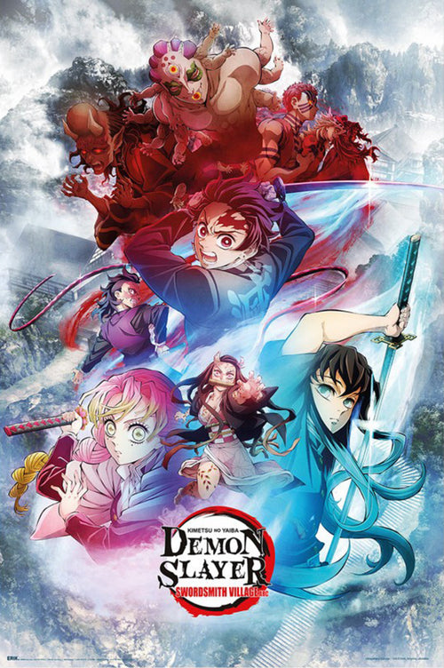 Poster Demon Slayer Swordsmith Village 1 61x91 5cm GPE6070 | Yourdecoration.fr