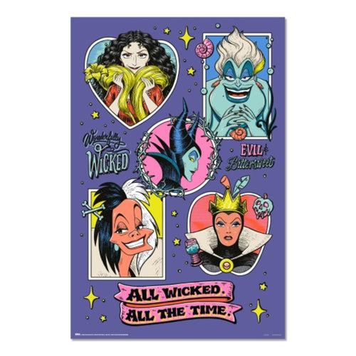 Poster Disney Villains 61x91 5cm GPE5948 | Yourdecoration.fr
