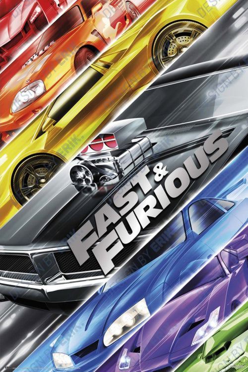 Poster Fast And Furious Couches 61x91 5cm GPE6103 | Yourdecoration.fr