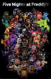 Poster Five Nights At Freddies Collage 61x91 5cm PP2501075 | Yourdecoration.fr