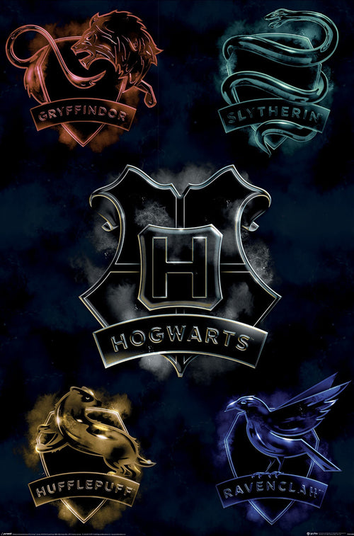 Poster Harry Potter Houses 61x91 5cm PP2512503 | Yourdecoration.fr