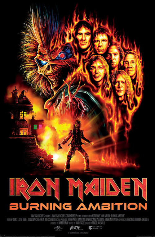 Poster Iron Maiden Burning Ambition 61x91 5cm PP2512952 | Yourdecoration.fr
