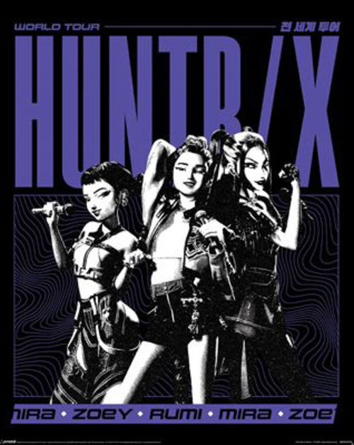 Poster K Pop Demon Hunters Huntrix World Tour 40x50cm MPP2510745 | Yourdecoration.fr