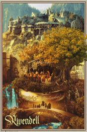 Poster Lord Of The Rings Rivendell 61x91 5cm GBYDCOA013 | Yourdecoration.fr