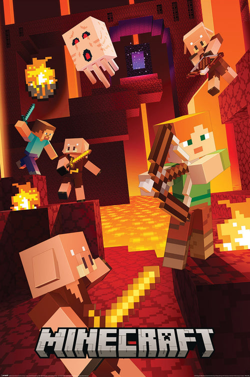 Poster Minecraft Cinematic Piglins 61x91 5cm PP2512255 | Yourdecoration.fr