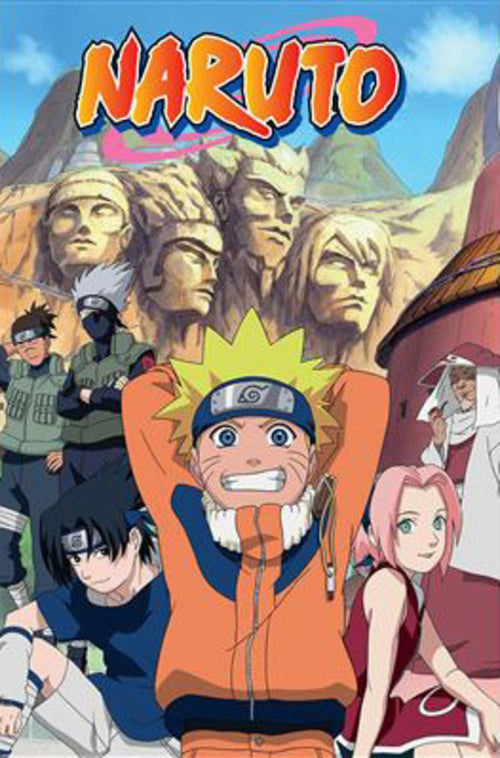 Poster Naruto Mountains 61x91 5cm PP2511254 | Yourdecoration.fr
