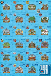 Poster One Piece Log Itinerary 61x91 5cm GBYDCOA006 | Yourdecoration.fr