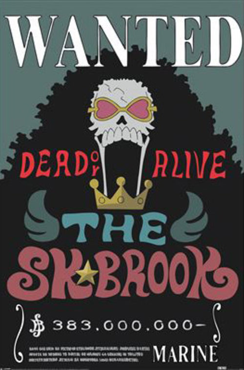 Poster One Piece Wanted Brook 61x91 5cm PP2501061 | Yourdecoration.fr
