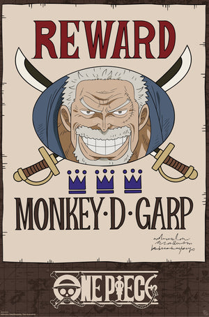 Poster One Piece Wanted Garp Cross Guild 61x91 5cm GBYDCOA008 | Yourdecoration.fr