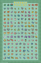 Poster Pokemon Pixel Art 61x91 5cm GBYDCOA042 | Yourdecoration.fr