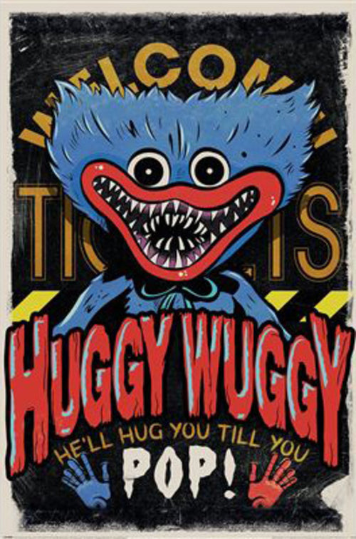 Poster Poppy Playtime Huggy Wuggy 61x91 5cm PP2512237 | Yourdecoration.fr