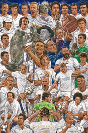 Poster Real Madrid Legends 61x91 5cm GPE6048 | Yourdecoration.fr