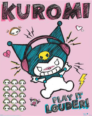 Poster Sanrio Kurom Louder 40x50cm MPP2501443 | Yourdecoration.fr