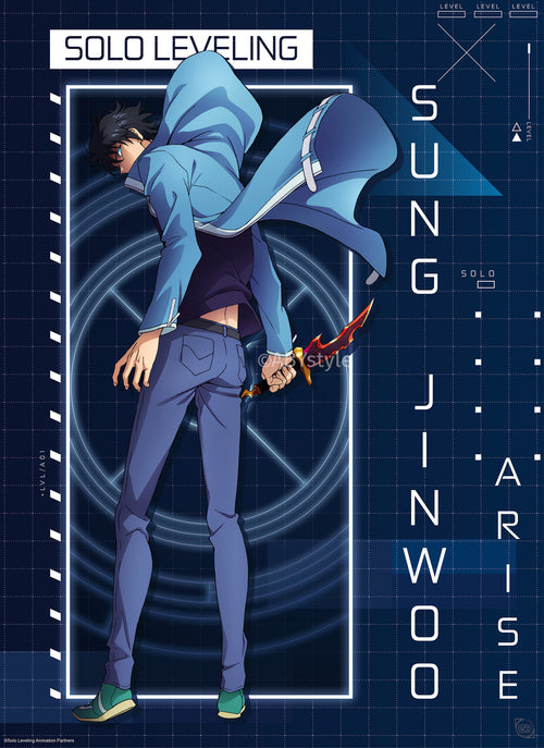 Poster Solo Leveling Jinwoo Arise 61x91 5cm GBYDCOA025 | Yourdecoration.fr