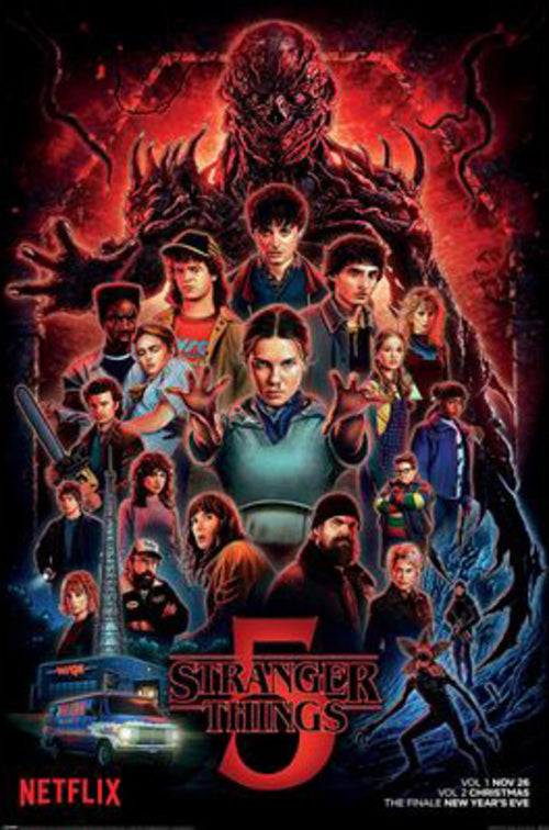 Poster Stranger Things 5 One Sheet 61x91 5cm PP2511182 | Yourdecoration.fr