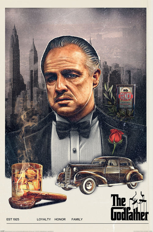 Poster The Godfather Loyalty Honour Family 61x91 5cm PP2512767 | Yourdecoration.fr