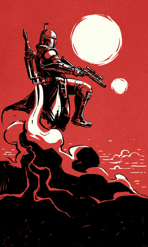 Star Wars Boba Fett The Bounty Hunter Papier Peint DX3 181 | Yourdecoration.fr