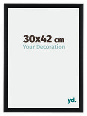 Tucson Aluminium Cadre Photo 30x42cm Noir Brossé De Face Mesure | Yourdecoration.fr