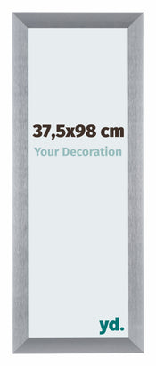 Tucson Aluminium Cadre Photo 37 5x98cm Argent Brosse De Face Mesure | Yourdecoration.fr