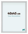Virginia Aluminium Cadre Photo 40x45cm Blanc De Face Mesure | Yourdecoration.fr