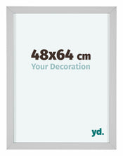 Virginia Aluminium Cadre Photo 48x64cm Blanc De Face Mesure | Yourdecoration.fr