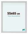 Virginia Aluminium Cadre Photo 55x65cm Blanc De Face Mesure | Yourdecoration.fr