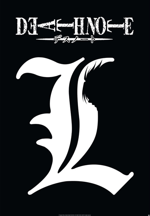 Death Note L Symbol Affiche 61X91 5cm | Yourdecoration.fr