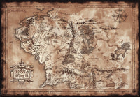 Lord Of The Rings Map Affiche 91 5X61cm | Yourdecoration.fr