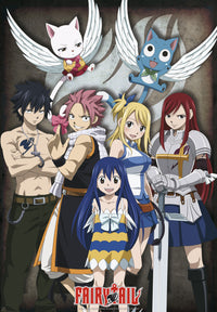 Fairy Tail Group Affiche 61X91 5cm | Yourdecoration.fr