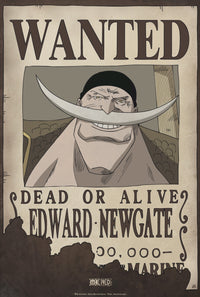 One Piece Wanted Edward Newgate Affiche 35X52cm | Yourdecoration.fr